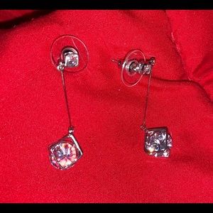 silver dangly earrings